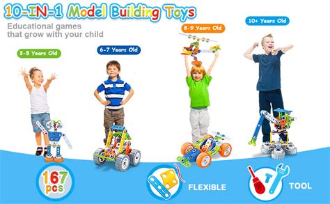10 In 1 Stem Toys For 4 5 6 7 8 Year Old Boy Building Toys For Kids