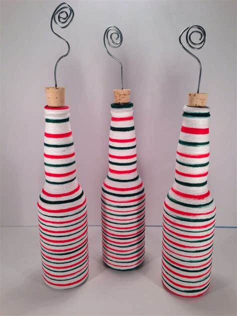 Items Similar To Yarn Wrapped Bottles And Picture Holders On Etsy