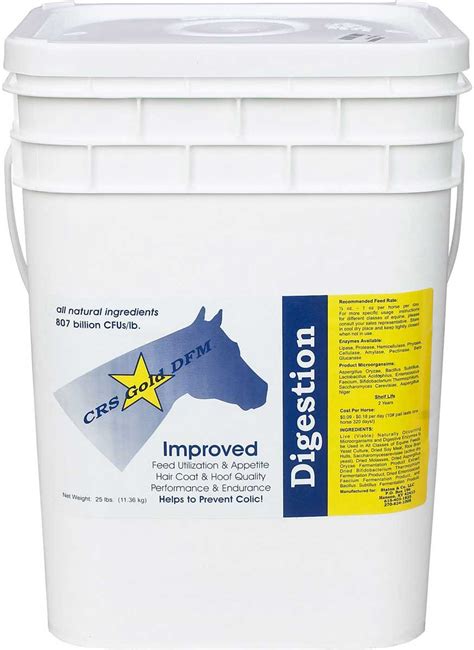 Crs Gold Dfm Digestion Powder For Horses Crs Equine Gold Probiotics