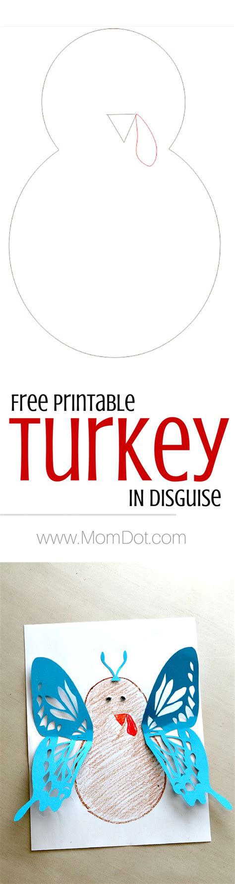 Turkey In Disguise Printable - Printable World Holiday