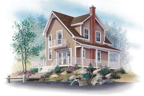 Two Story Cottage House Plan 21150dr Architectural Designs House