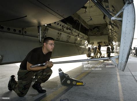 Air Force Weapons Loaders Flip Up The Bombay Loading Doors Of A B 52h