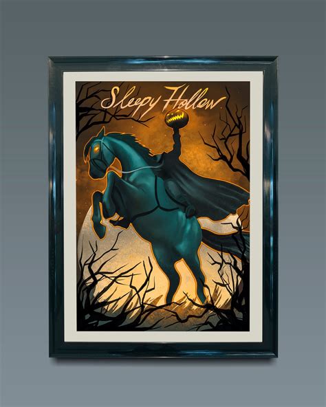 Sleepy Hollow Movie Poster I Movie Custom I Vintage Retro Art Etsy