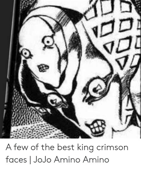 A Few Of The Best King Crimson Faces Jojo Amino Amino Best Meme On