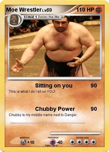 Pokémon Moe Wrestler Sitting On You My Pokemon Card