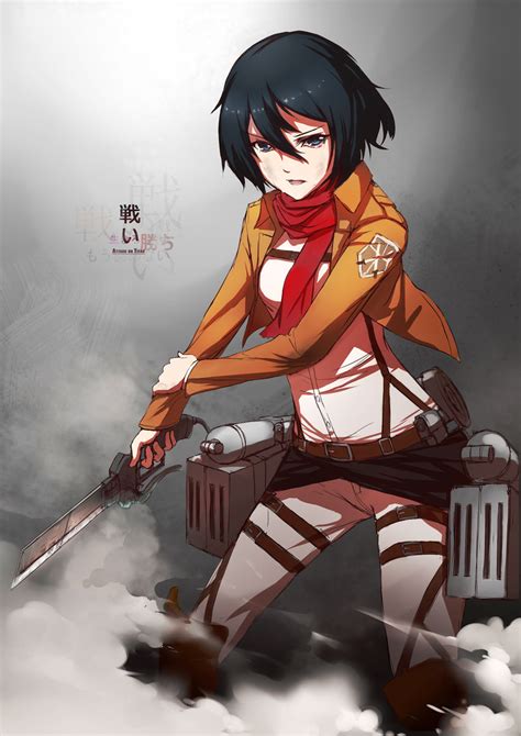 Mikasa Ackerman Shingeki No Kyojin Drawn By Charimei Danbooru