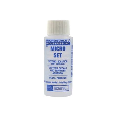 Microscale Micro Set Decal Setting Solution 1oz Bottle Model Junction
