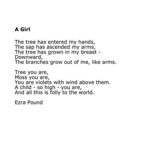 A Girl Ezra Pound Friends Quotes Image Quotes Words