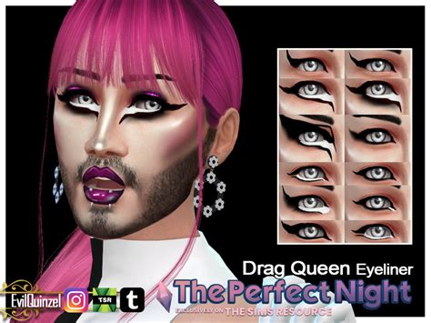 The Sims Resource The Perfect Night Drag Queen Eyeliner Sims