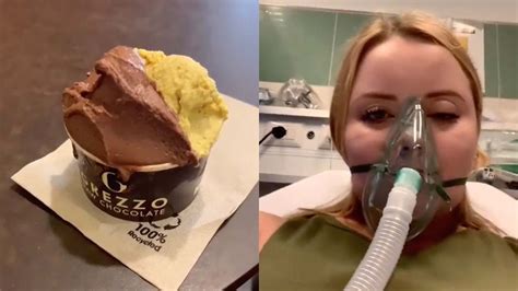Woman Has Severe Allergic Reaction To Ice Cream Youtube