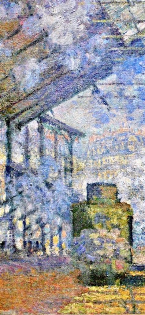 Gare Saint Lazare Detail Monet Impressionism Impressionist