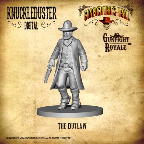 3d Printable The Outlaw Jesse James By Knuckleduster Digital