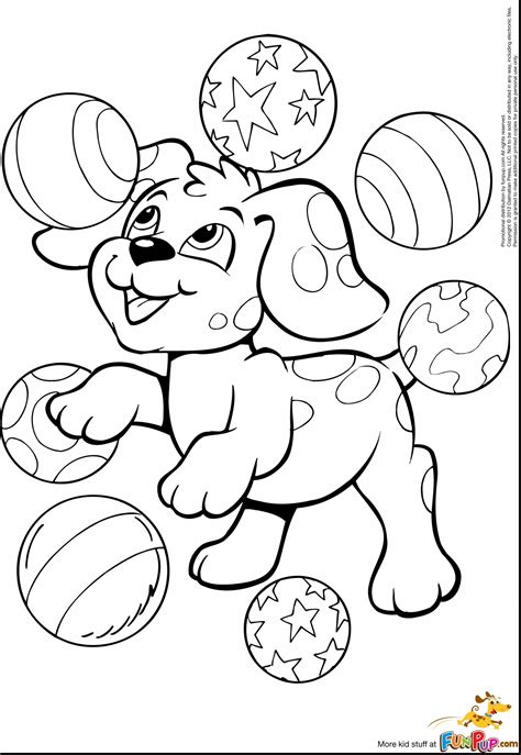 Printable Coloring Page Puppy