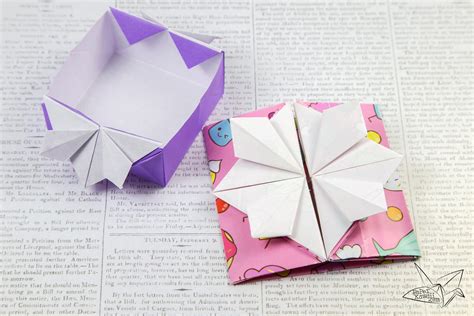 Origami Popup Envelope Box Tutorial Paper Kawaii