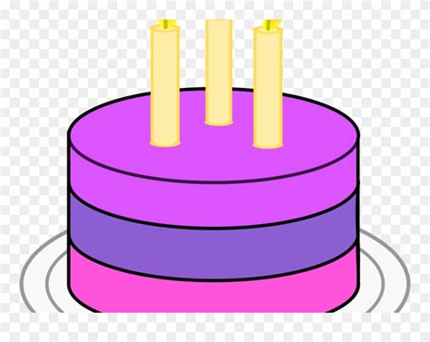 Amazing Birthday Cake Clip Art Slice Happy Clipart Simple Birthday