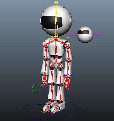 D Model Robot Full Body Rigged Character Vr Ar Low Poly Rigged