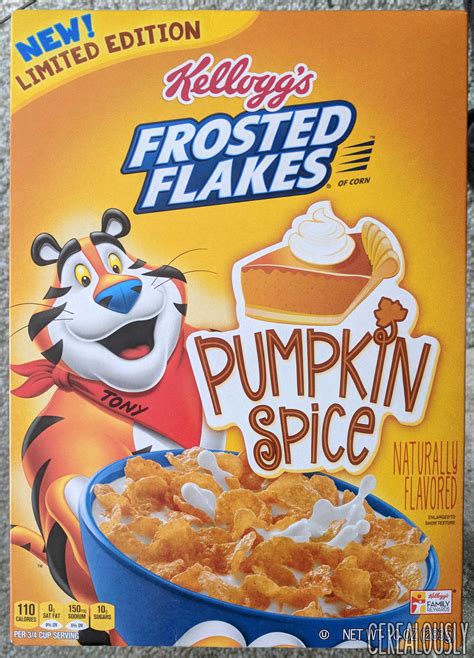 Review Kelloggs Pumpkin Spice Frosted Flakes Cerealously