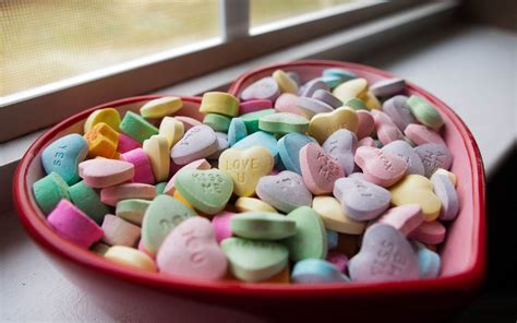 Love Candy Hearts Wallpaper