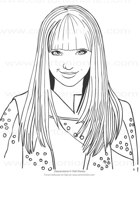 Mal Coloring Pages Descendants Descendants Coloring Pages To Print