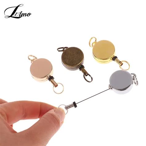 Resilience Steel Wire Rope Elastic Keychain Recoil Sporty Retractable