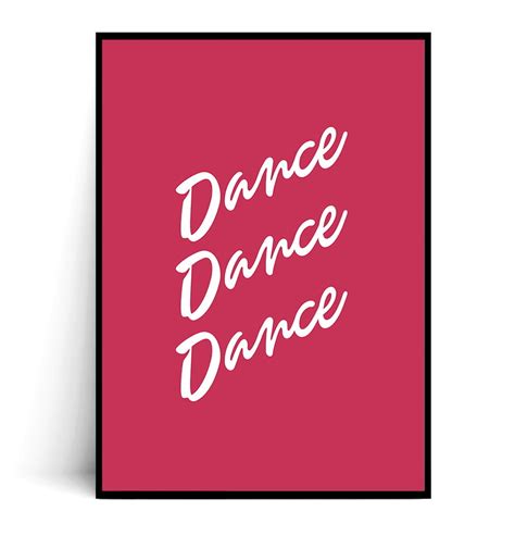 Fox Art Studio Plakat Dance Dance Dance Wymiary 40x50 Cm Fox Art