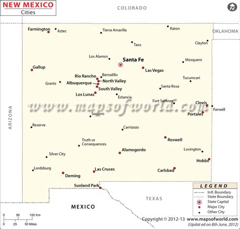 Cities In New Mexico Map New Mexico Cities