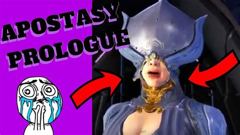 Maybe you would like to learn more about one of these? WARFRAME : APOSTASY PROLOGUE + LIVE REACTION = MIND BLOWN - YouTube