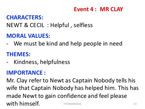 • captain nobody helps mr. Captain Nobody : answering techniques