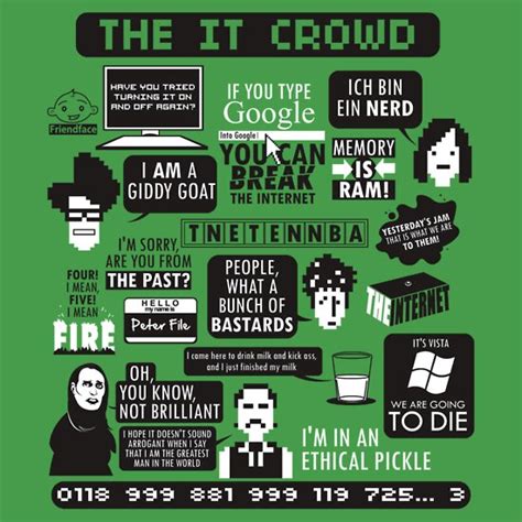 Ok, well, the button on the side. "The IT Crowd Quotes" T-Shirts & Hoodies by Tom Trager | Redbubble