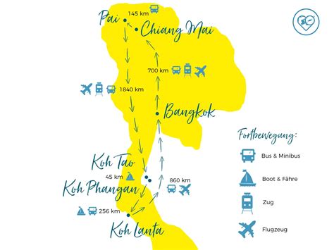 Thailand Backpacking Route Individuelle Reiseroute Für 35 Wochen