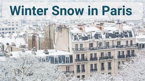 Paris Snow Snowing In Paris Youtube