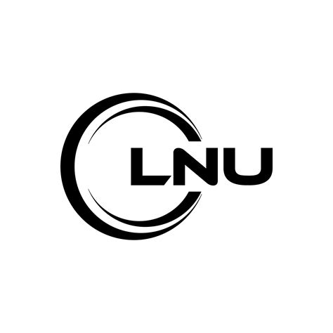 Lnu Letter Logo Design In Illustration Vector Logo Calligraphy