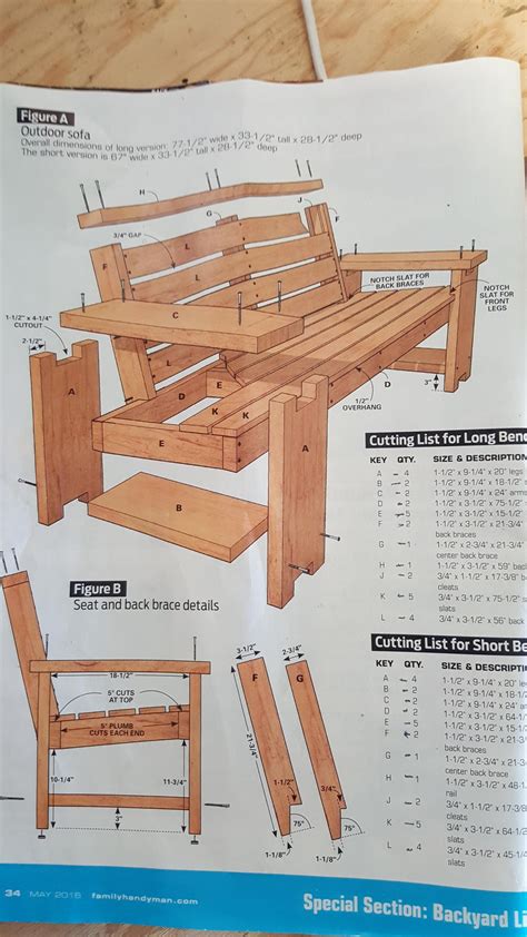 First Project Patio Benches Free Woodworking Plans Furniture Log