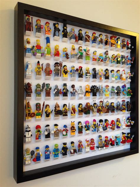 105 Lego Minifigures Black Frame Display Lego Minifigures Display