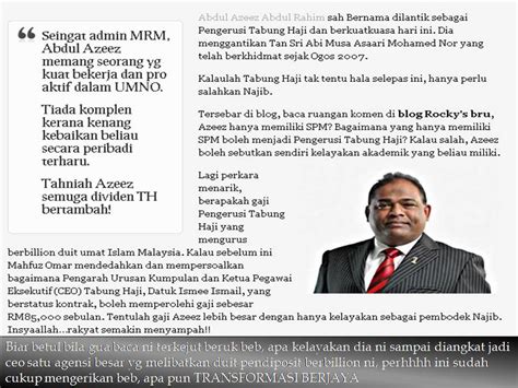 Datuk seri panglima abdul azeez abdul rahim, (lahir 19 november 1966) merupakan ahli politik malaysia.di peringkat akar umbi, beliau memegang jawatan ahli majlis tertinggi umno, ketua umno bahagian baling dan juga ketua umno cawangan kg charok sikin, kupang, baling, kedah.pada peringkat parti, beliau ialah ahli majlis kerja tertinggi umno (dipilih). Kedahkini: Hot ! Punca Pengerusi Tabung Haji Dipertikai ...