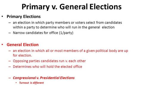 Difference Between Primary And General Election