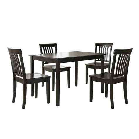 Weston Home Lexington 5 Piece Dining Set With Mission Back Chairs Table