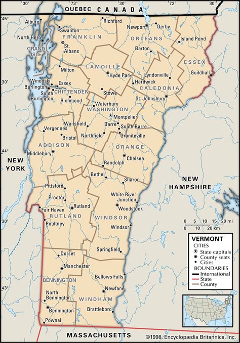 Geography Blog Map Of Vermont