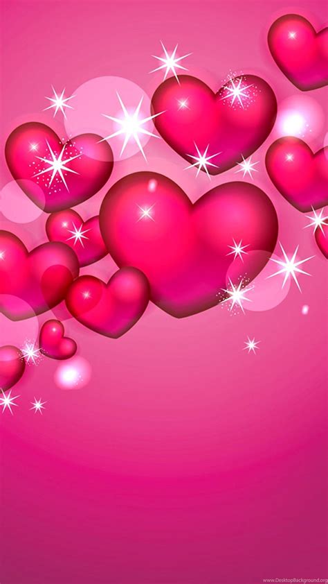 Support us by sharing the content, upvoting wallpapers on the page or sending your own background pictures. Pink Hearts And Stars Wallpapers Desktop Background