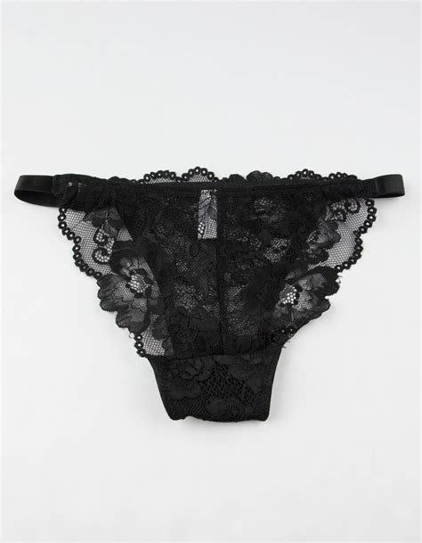 Full Tilt Lace Cheeky Black Panties Black Tillys