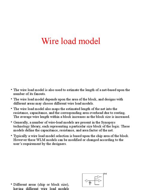 Wire Load Model Pdf Computing Computer Engineering