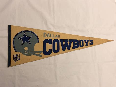 Lot Vintage 1970s Nfl Dallas Cowboys Football Pennant