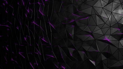 Black Purple Triangles Abstract Hd Wallpaper Peakpx