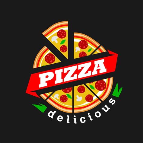 Pizza Logo Vector Vector Premium