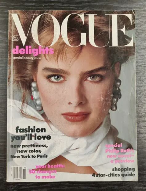 Usa Vogue Magazine October 1983 Brooke Shields 3055 Picclick