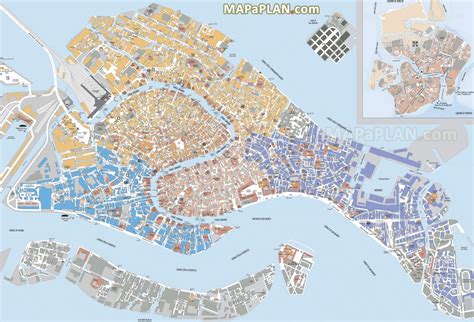 Mappe E Percorsi Dettagliate Di Venezia