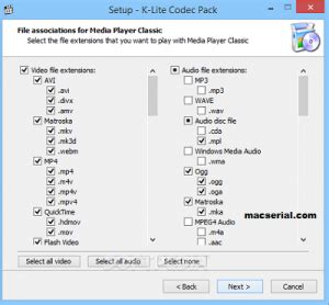 The system is reserved only for windows users. K-Lite Codec Pack 12.9.0 Crack Plus Serial Key Download Free - Mac Serial