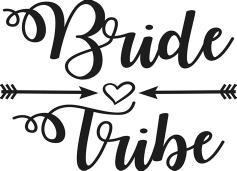 Bride Tribe Vector Design For Printingcutting Etsy