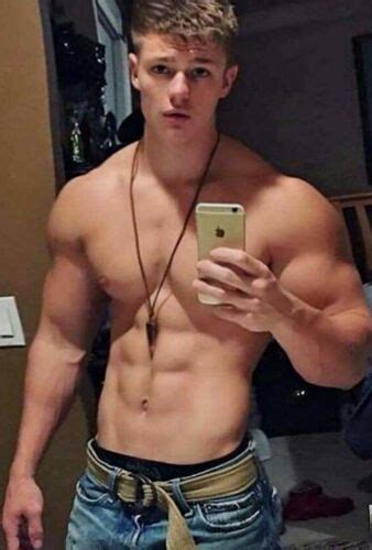Shirtless Male Athletic Build Beefcake Muscle Jock Hunk Hot Body Photo X F Ebay