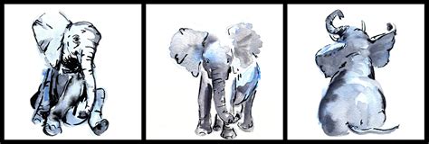 Elephant Calf Print Set Sol Exposure